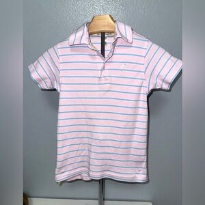 Beaufort Bonnet pink and blue stripe “Prim and Proper Polo” size 6